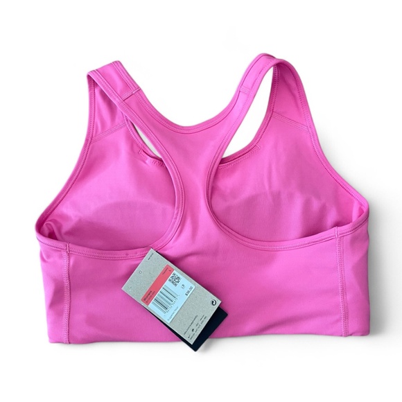 NWT Nike Pink Support Sports Bra Moisture-Wicking Racerback Sz L - Picture 2 of 5